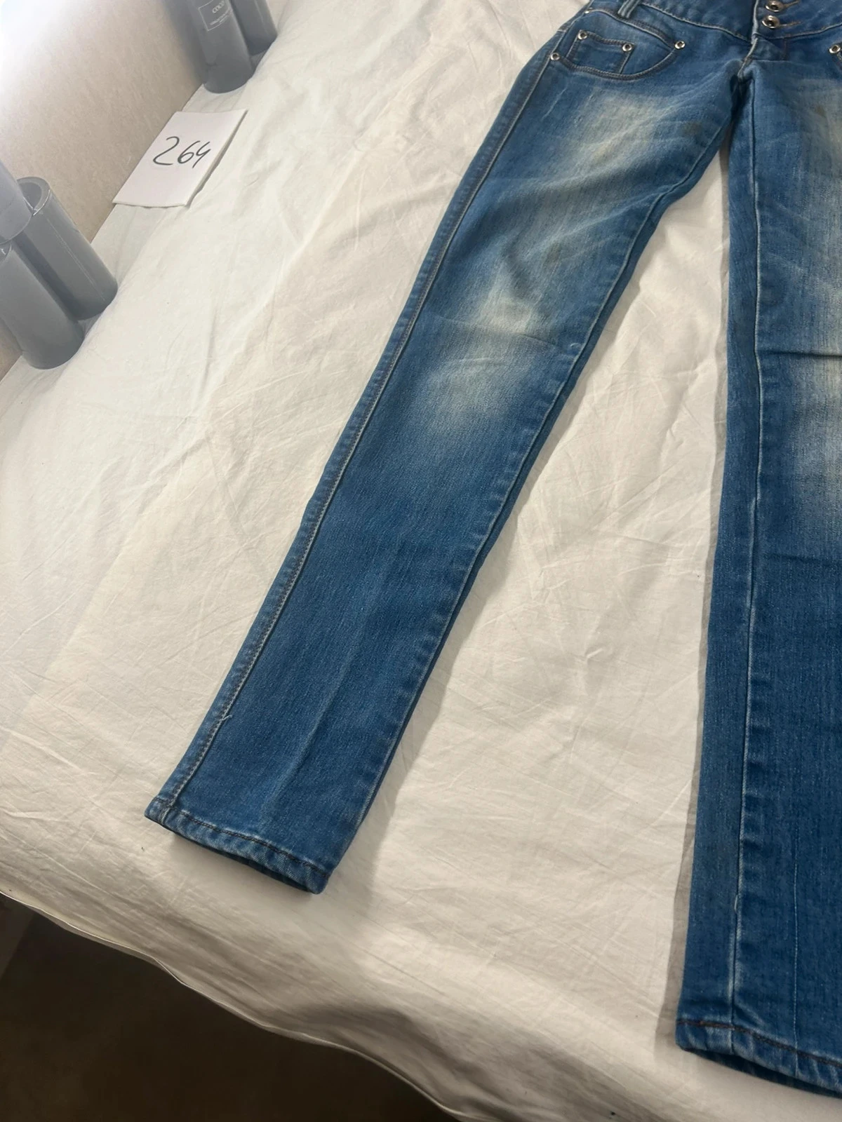 Jeans azul de cintura baixa v. S. Miss tamanho 36 – photo 5